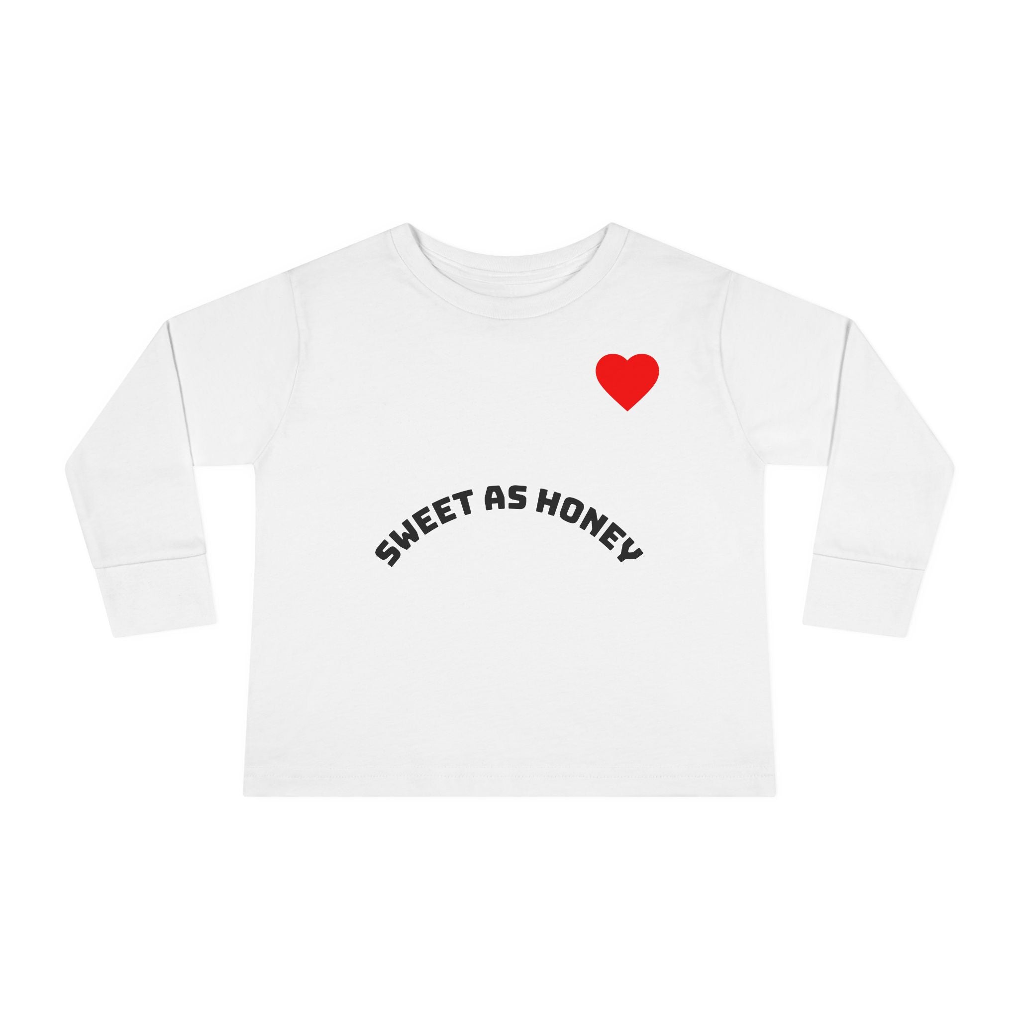 Toddler Long Sleeve Tee - Sweet as Honey Bee Shirt for Kids, Cute Toddler Gift, Spring Wear, Birthday, Baby Shower