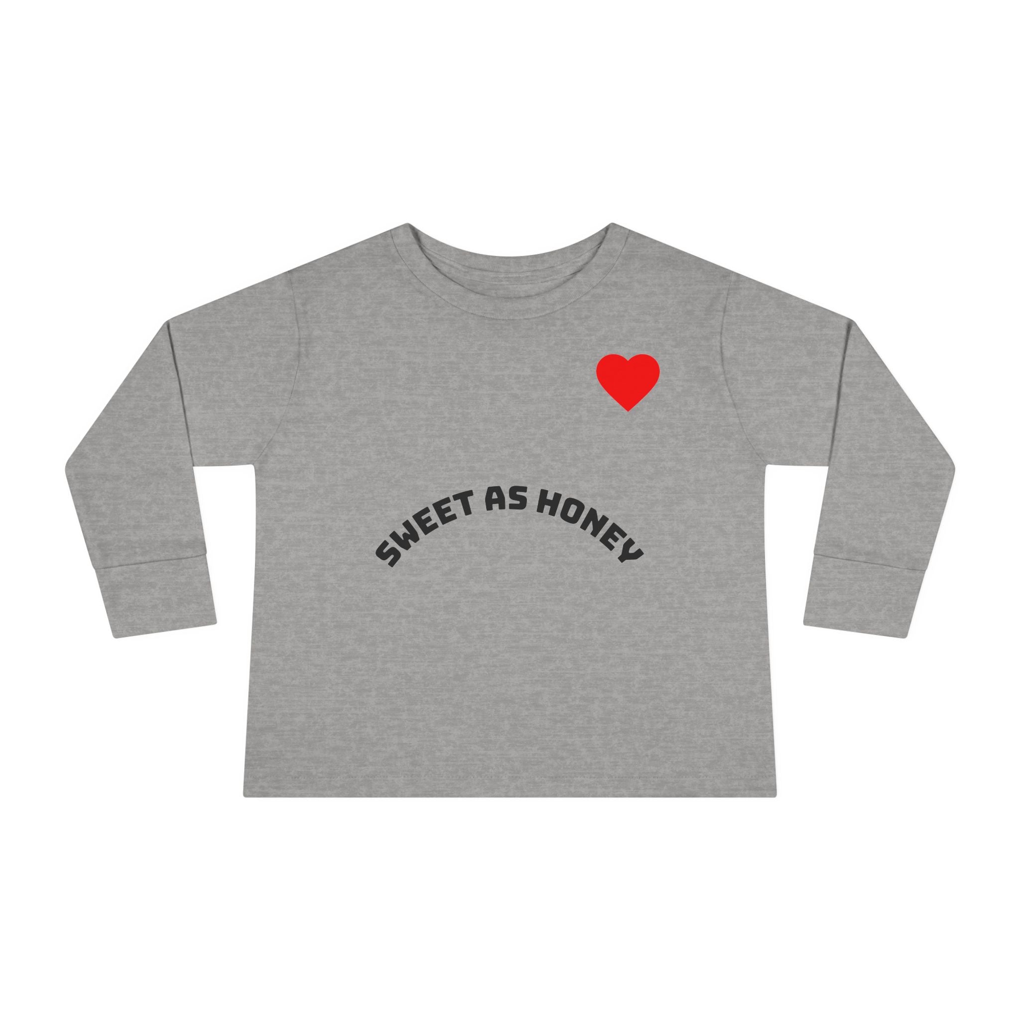 Toddler Long Sleeve Tee - Sweet as Honey Bee Shirt for Kids, Cute Toddler Gift, Spring Wear, Birthday, Baby Shower