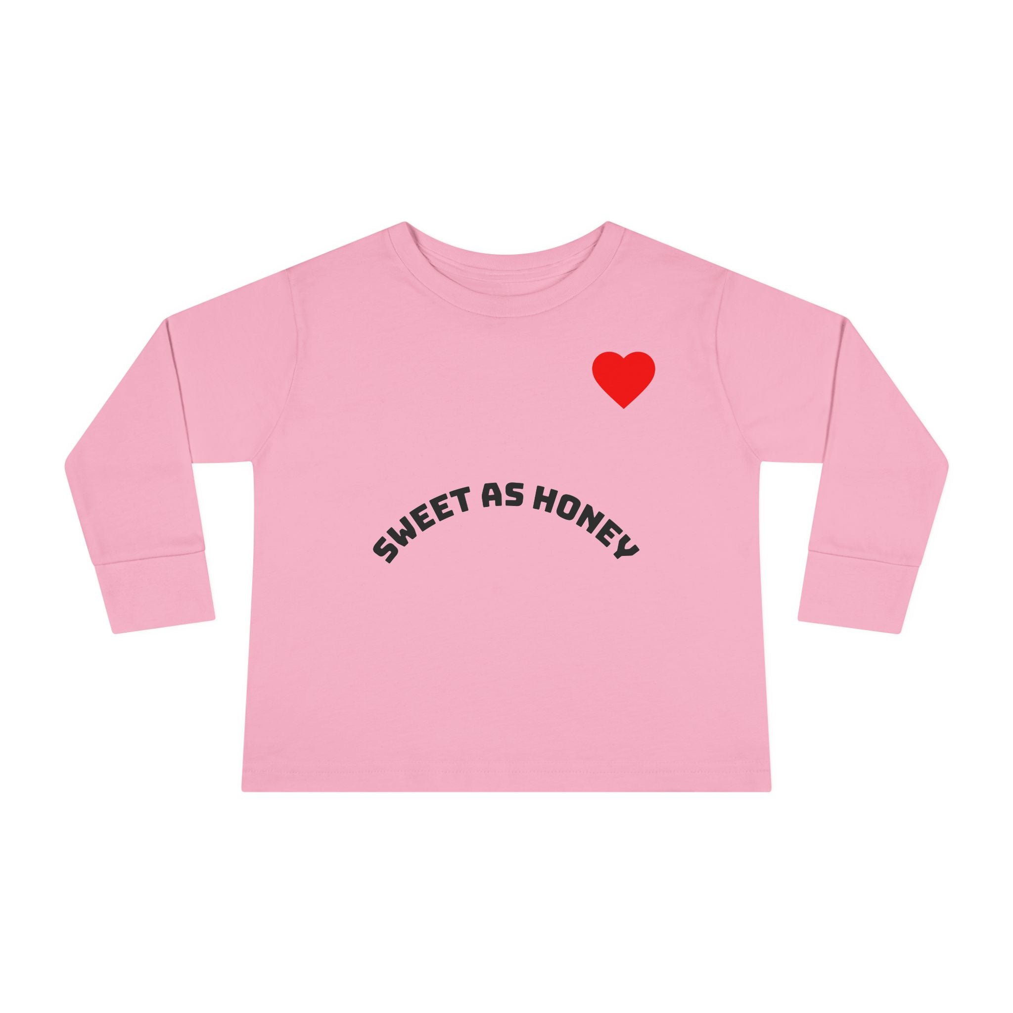 Toddler Long Sleeve Tee - Sweet as Honey Bee Shirt for Kids, Cute Toddler Gift, Spring Wear, Birthday, Baby Shower