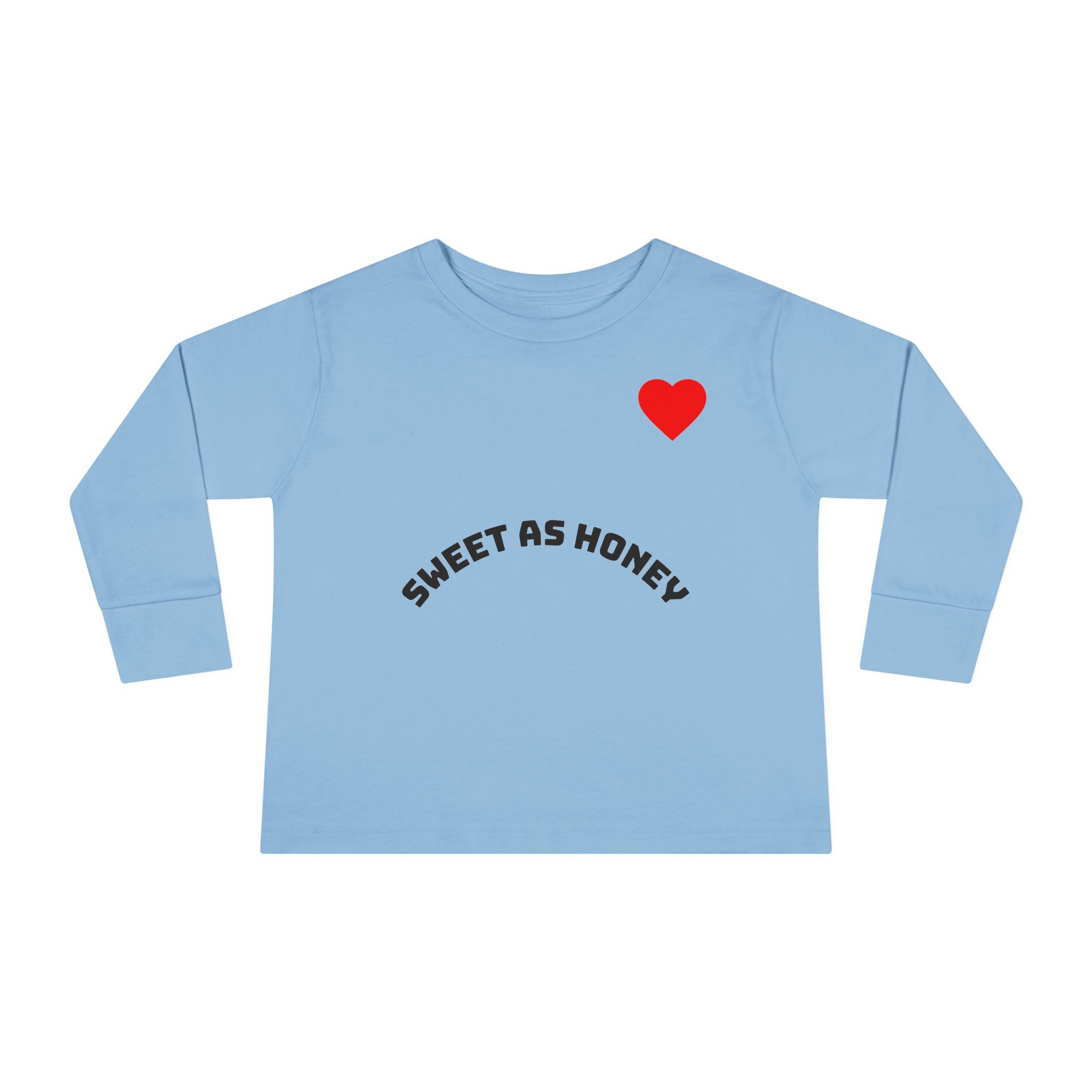 Toddler Long Sleeve Tee - Sweet as Honey Bee Shirt for Kids, Cute Toddler Gift, Spring Wear, Birthday, Baby Shower